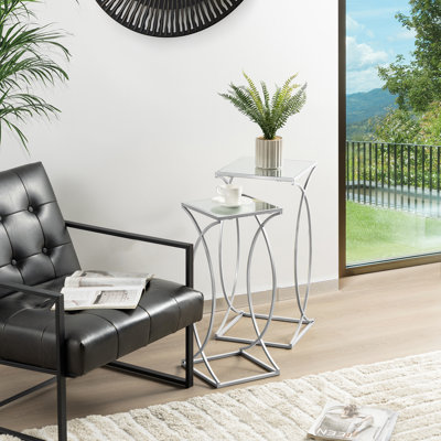 Loquette Glass Top Nesting Tables