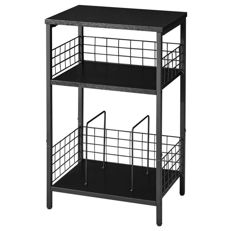 62.5cm H Media Shelves, Black