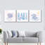 «Blue Baby Elephants», reproduction sur toile-93059335