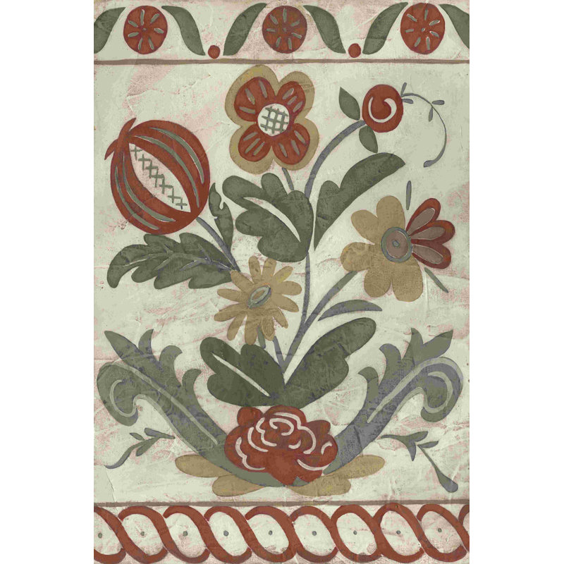 " Tudor Rose I " by Chariklia Zarris Painting Print, 18" H x 12" W  
