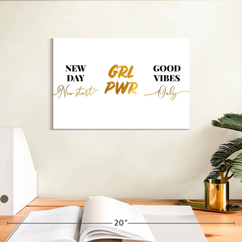 Tergel Girl Power Quotes I, H 8 po x l 12 po