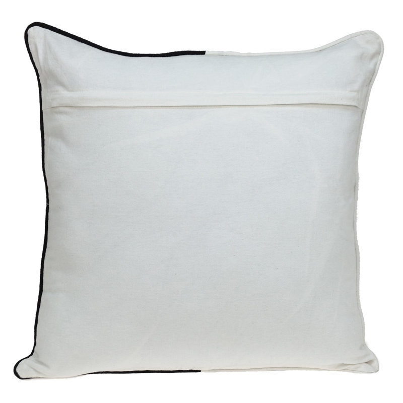 Coussin décoratif noir et blanc