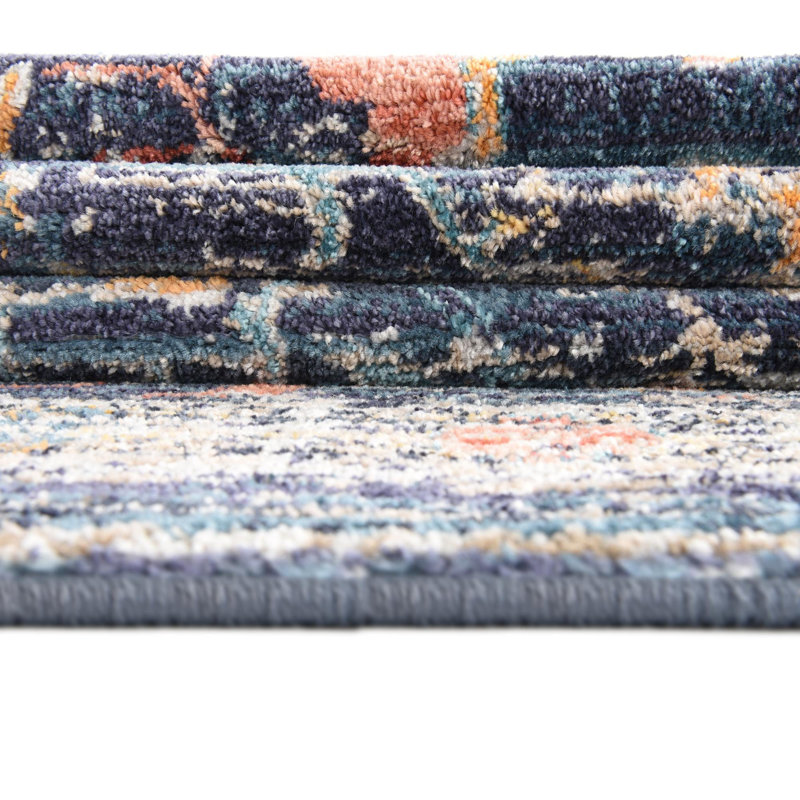 Alkire Floral Indoor Rug, Oval 7'10" x 10'2"