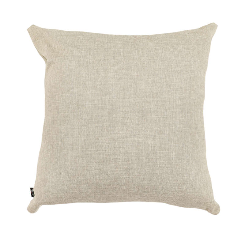 Ambrosia Square Throw Cushion, 43cm x 43cm, Cream