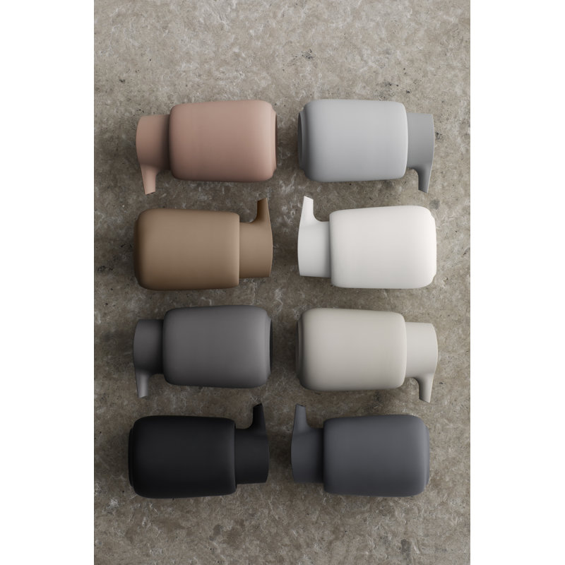 Light Gray Ceramic Matte Soap Dispenser