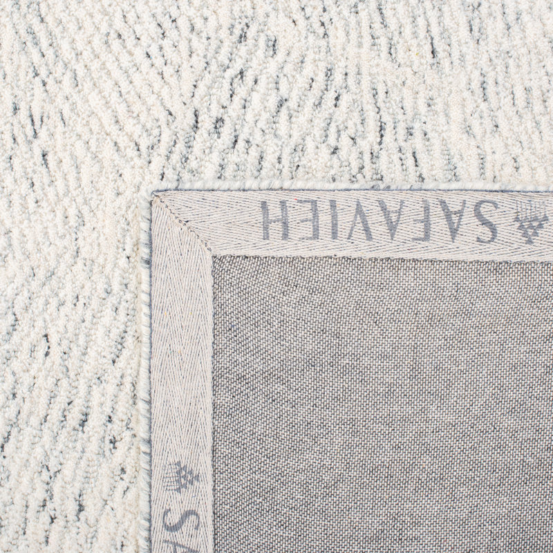 Metro Hand Tufted Indian Wool And Cotton With Latex Abstract Rug, Rectangle 4' x 6'