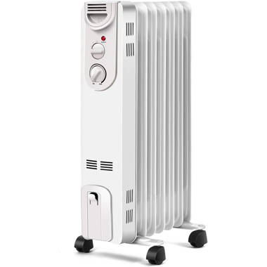 Costway 1500 Watt Watt 5100 BTU BTU Electric Radiator Space Heater with  Adjustable Thermostat u0026 Reviews | Wayfair