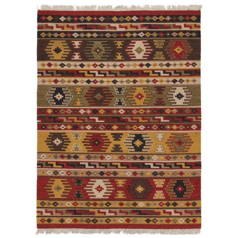 Sivas Southwestern Hand Woven Area Rug Set, Rectangle 140 x 200cm