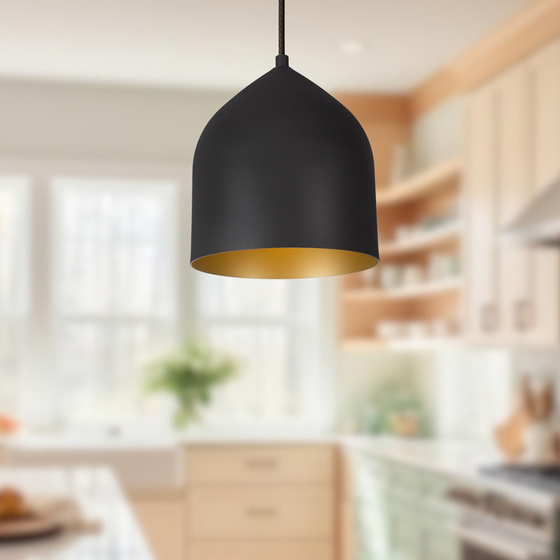Helena 1 - Light LED Pendant, Black/Gold, Gray