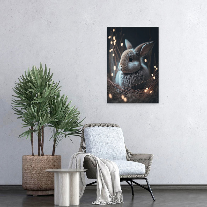 Reproduction d'art mural Enchanted Bunny, H 24 po x l 16 po
