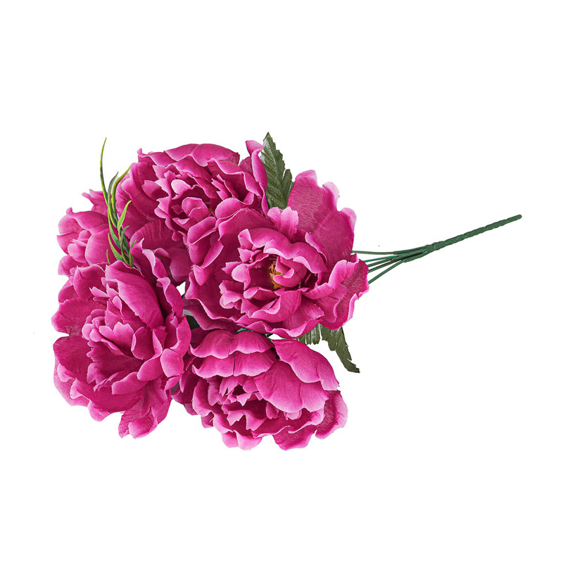 Buisson de pivoines artificielles, Rose fuchsia
