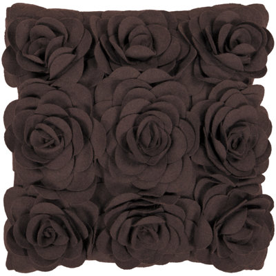 Housse de coussin décoratif en laine texturée 