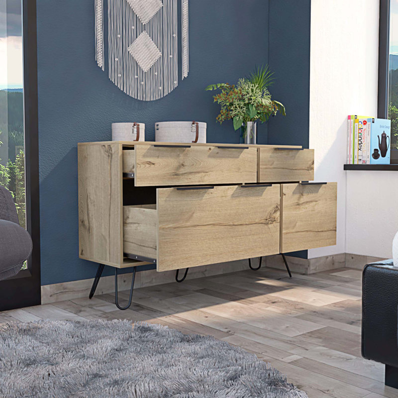 Commode 4 tiroirs l 47,2 po Franchezca