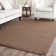 Debroh Natural Fiber Sisal With Latex Solid Color Rug