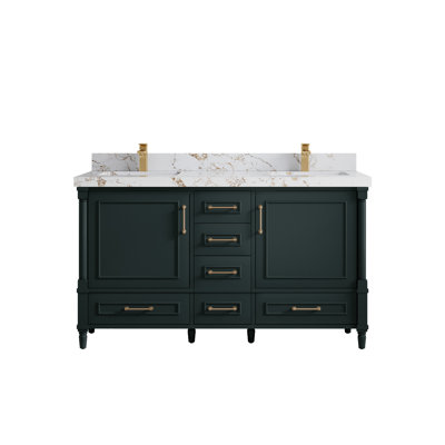 60 po X P 22 po Meuble-lavabo double D