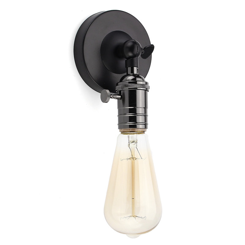 Dicken Aluminium Armed Sconce, Black