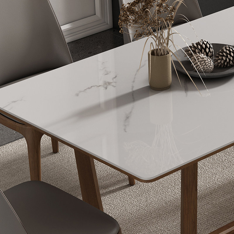 Nordic simple home rectangular dining table sets, 29.5"H x 78.7"L x 39.4"W