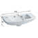 The Renovators Supply Inc. 20'' White Porcelain Rectangular Bathroom Sink with Overflow