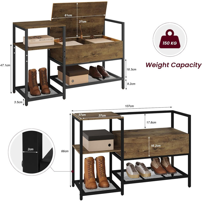 8 Pair Shoe Rack