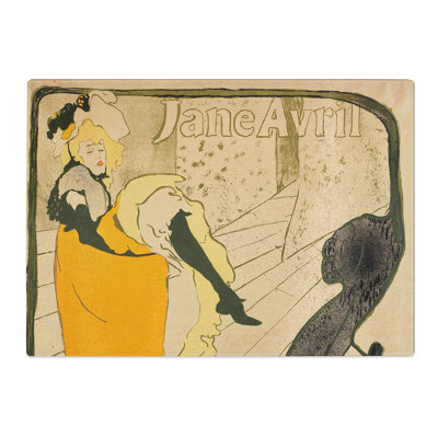 Jane Avril Vol.2 by Henri De Toulouse-Lautrec Chopping Board