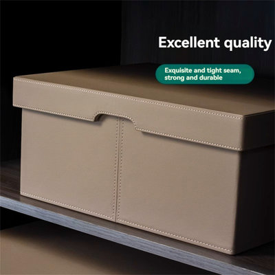 Meta Tarmor Leather Decorative Bin