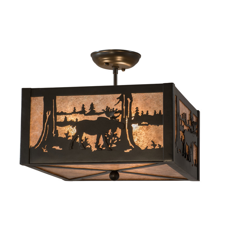3 - Light Semi Flush Mount
