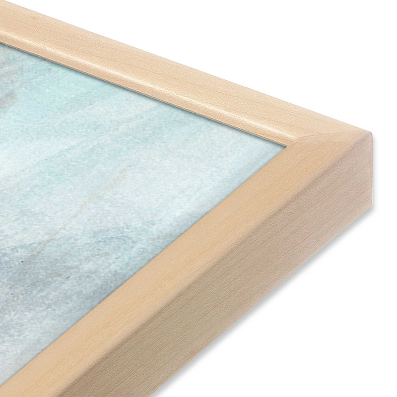 Imprimé sérénité «Snowy Woodland», Érable brut encadré, H 9 po x l 11 po