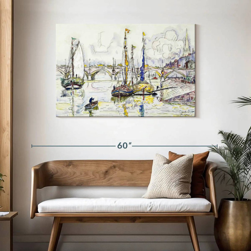 Mehar le port de Bordeaux, H 30 po x l 45 po
