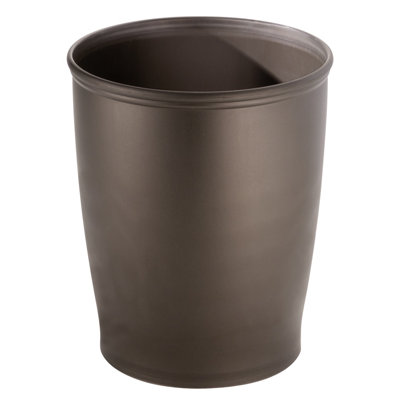 iDesign Kent Plastic Wastebasket Trash Can, 8.25" x 10"