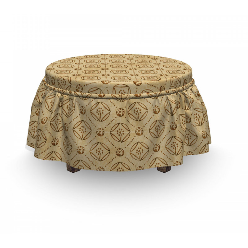 Housse pour repose-pieds diamond shape points