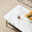 Table basse Table d'appoint rectangulaire pour salon Table d'appoint à espace ouvert avec structure en métal