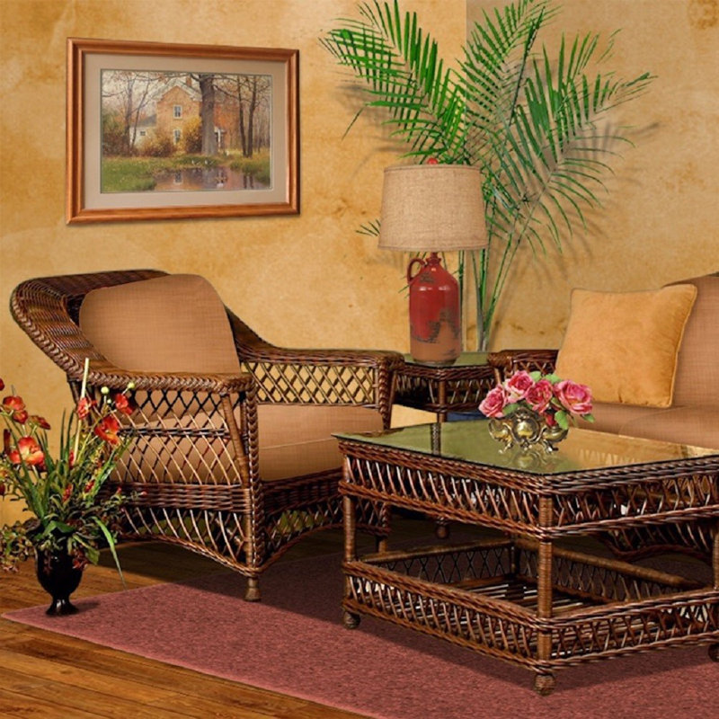 Rosado Upholstered Armchair, Brownwash, Mustard