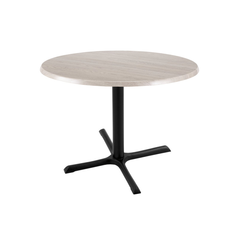 30" Tall, Indoor/Outdoor Table, 30" L x 30" W, White Ash