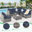 Ensemble de conversation modulaire en rotin 7 pièces avec coussins 7 pièces-719117865-737199479