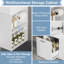 Meuble-lavabo flottant mural 21,8 po avec lavabo - tiroir à fermeture en douceur, tablette réglable et porte-papier hygiénique-1217980154
