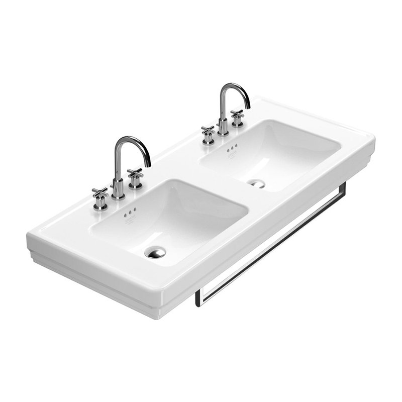 Catalano Canova Royal 21.26'' White Fireclay Rectangular Bathroom Sink with Overflow