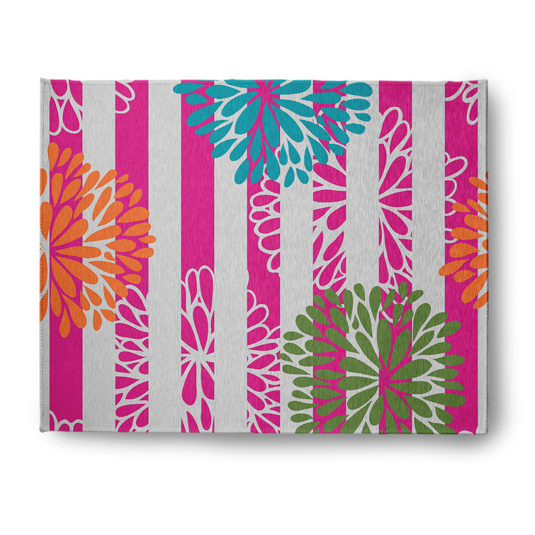 Chenille Floral Indoor Rug