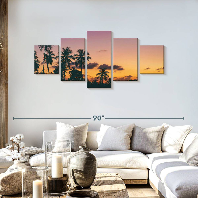 Coconut Sunset Silhouette