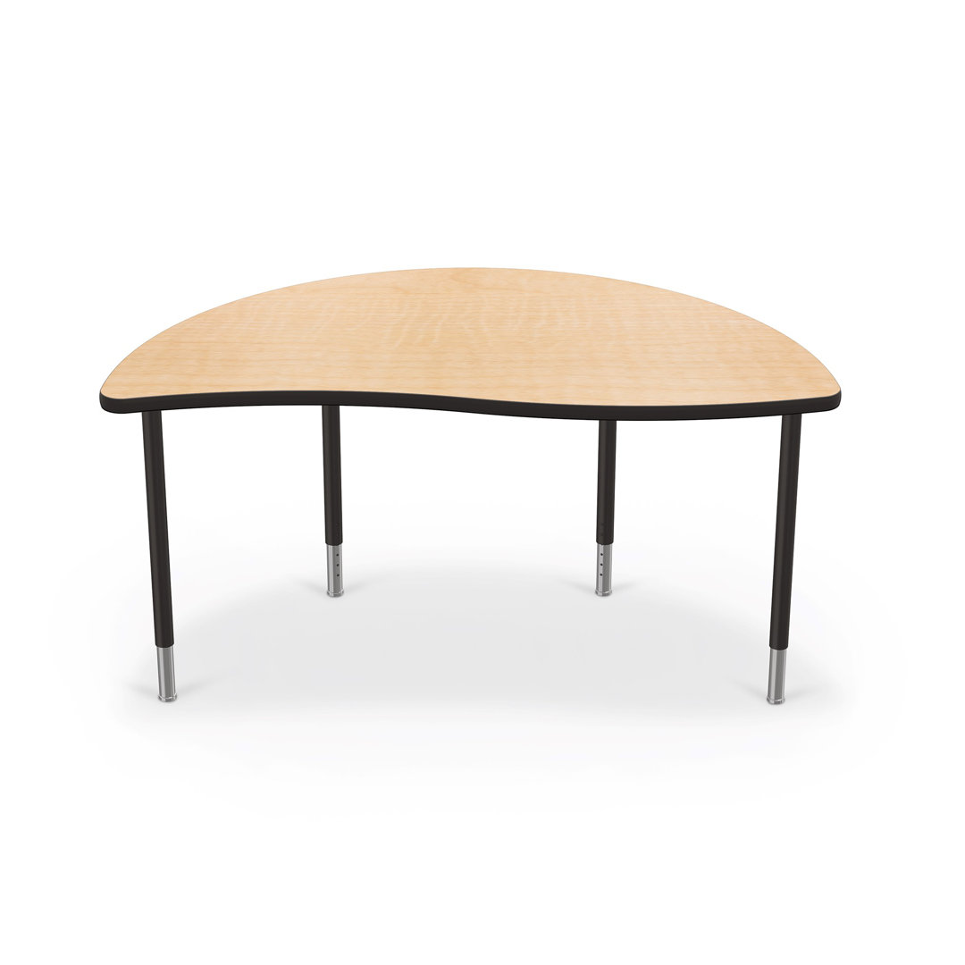 Hierarchy Manufactured Wood Adjustable Half-circle 4 Students Activity Table MooreCo Desk