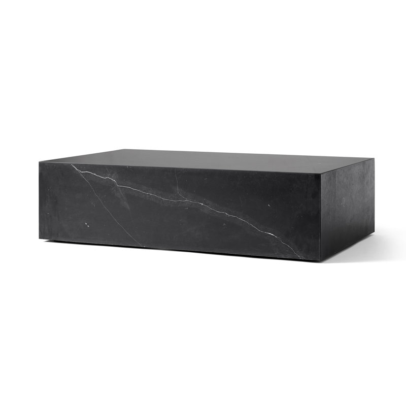 Plinth Coffee Table, Black Marquina