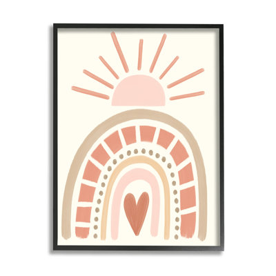 Heart Rainbow Shapes Sunrise Sky Neutral