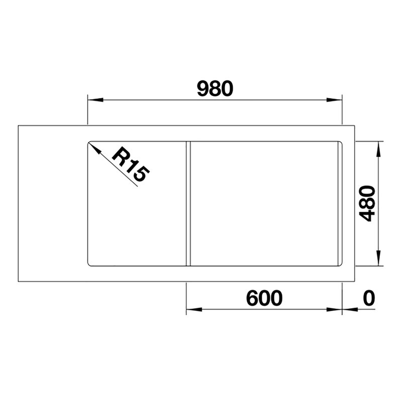 Classimo 1.5 Bowl Undermount Kitchen Sink