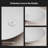 MonBlari 19" X 12" Oval Solid Surface Vessel Sink Matt White-120972174