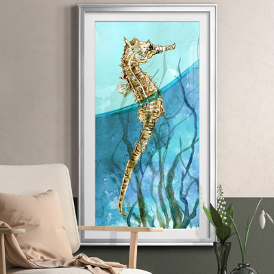 Delray Seahorse I - peinture encadrée
