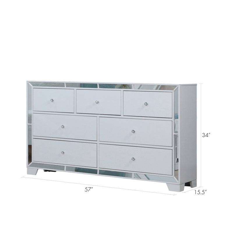 Fazeley 7 - Drawer Dresser, White