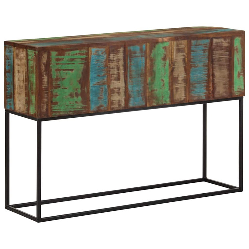 110 cm W Solid Wood Top Console Table