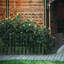 24'' H x 13'' W Black Metal Fence Panels Included