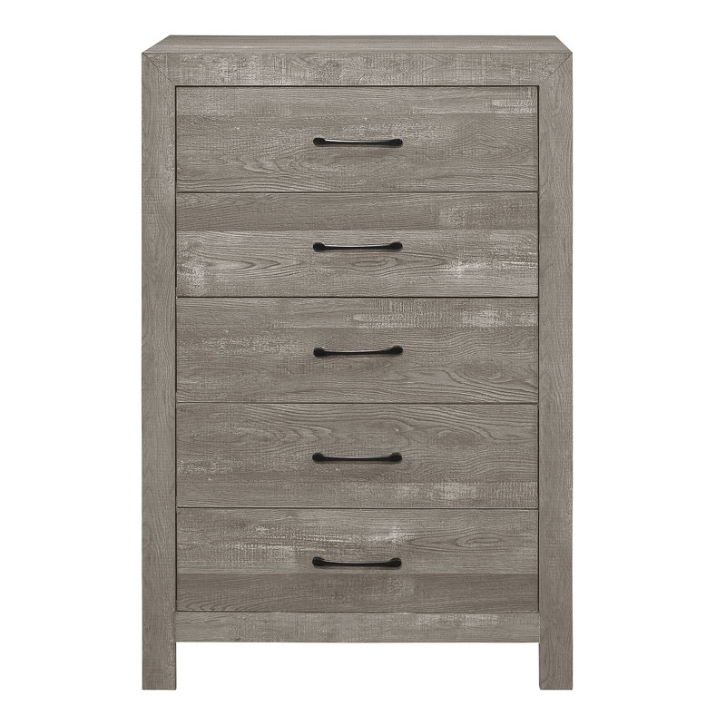 Thales 31.5'' W 5 - Drawer Dresser, Gray