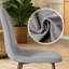 Dossier en tissu avec coussin, chaise d'appoint Mid Century