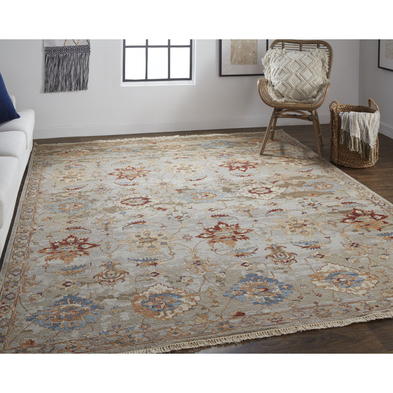 Performance Wool Floral Indoor Rug, Runner 2'6" x 12'